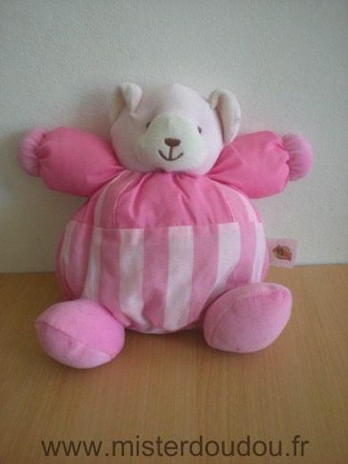 Doudou Ours - marque non connue - Rose 