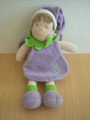 Doudou Poupée Doudou et compagnie Mauve 