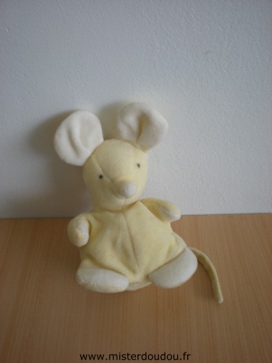 Doudou Souris Baby sun Jaune 