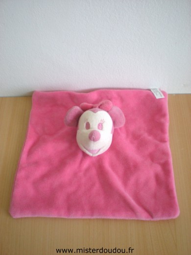 Doudou Souris Disney Minie rose 