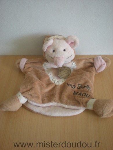 Doudou Souris Doudou et compagnie Beige 