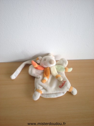 Doudou Souris Doudou et compagnie Blanc Mini marionnette