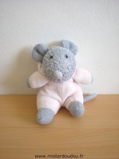 Doudou Souris Ikéa Gris rose 