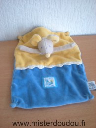 Doudou Souris Moulin roty Bleu jaune lise et lulu 