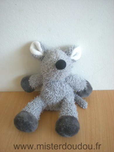 Doudou Souris Nicotoy Gris 