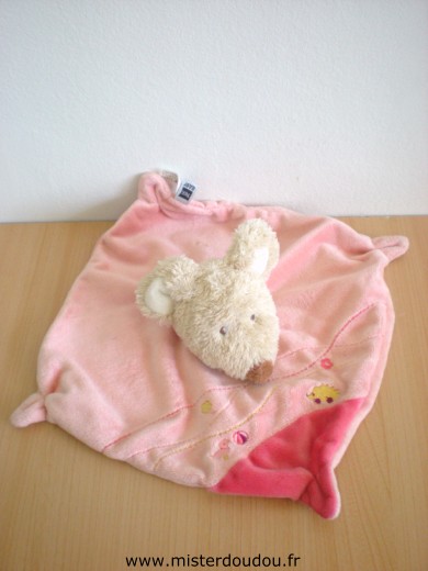 Doudou Souris Tex Rose 