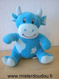 Doudou Vache Bébisol Bleu 