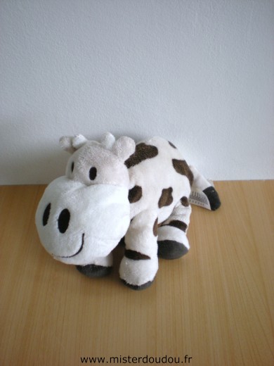 Doudou Vache H et m Beige taches marron 