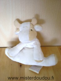 Doudou Vache Noukie s Ecru beige 