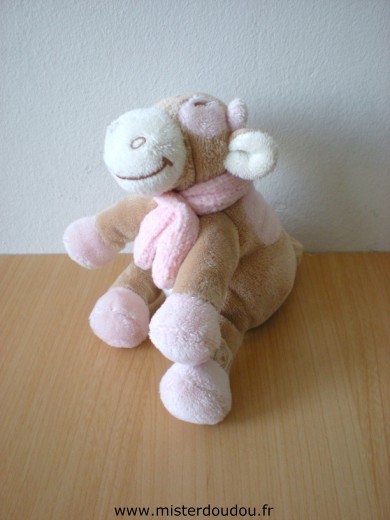 Doudou Vache Noukie s Lola, beige rose 