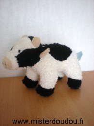 Doudou Vache - marque non connue - Blanc noir  tissus eponge Fait 