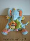 Elephant-Nicotoy-Bleu-vert-orange-oiseau-jaune