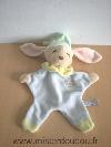 Lapin-Anna-club-plush-Louloun-dormeur-bleu-bonnet-vert-col-jaune