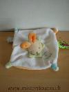 Lapin-Doudou-et-compagnie-Blanc-dessous-jaune-col-vert