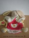 Lapin-Doudou-et-compagnie-Blanc-rouge-tenant-fleur