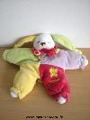 Lapin-Doudou-et-compagnie-Lapinou-rose-vert-jaune-rouge