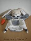 Lapin-Doudou-et-compagnie-Seraphin-blanc-gris-tenant-carotte-orange