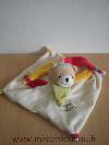 Ours-Doudou-et-compagnie-Ecru-bonnet-jaune-rouge