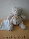 Ours-Doudou-et-compagnie-Gris-mouchoir-bleu