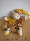 Ours-Doudou-et-compagnie-Ours-avec-pain-d-epice-jaune-marron