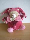 Ours-Doudou-et-compagnie-Rose-bordeau