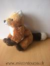 Renard-0-En-peluche-douce-marron-blanc