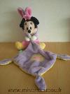 Souris-Disney-Bebe-minnie-mouchoir-mauve-rose-deguise-lapin