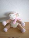 Vache-Noukie-s-Lola--beige-ecru-echarpe-rose